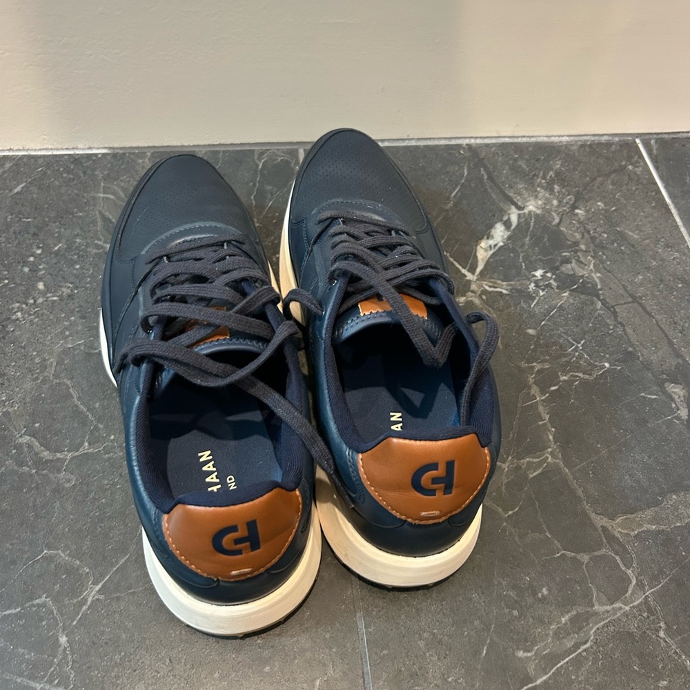 Cole Haan Men's Navy and Brown Sneakers